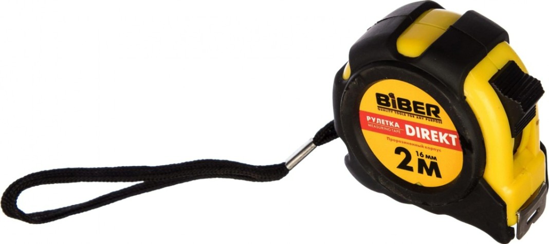 Рулетка Biber 40101 DIREKT 2мх16мм [тов-054499]