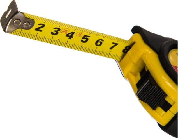 Рулетка Biber DIREKT 40102 обрезиненный корпус 3мх16мм [Тов-054500]