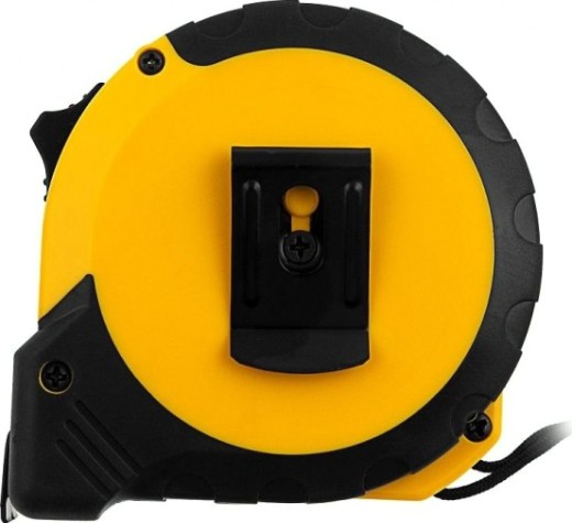 Рулетка DENZEL 10мх25мм, двухкомп. корпус, кнопка-пауза [31545]