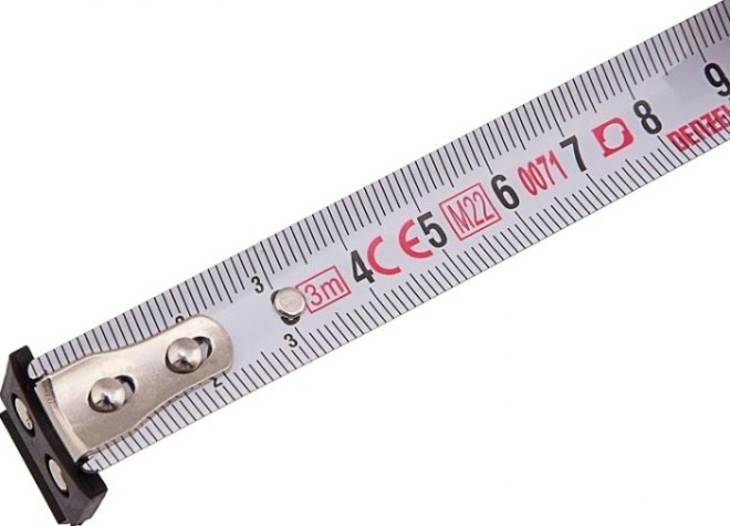 Рулетка DENZEL 3мх16мм, двухкомп. корпус, магнитный обрез. зацеп [31530]