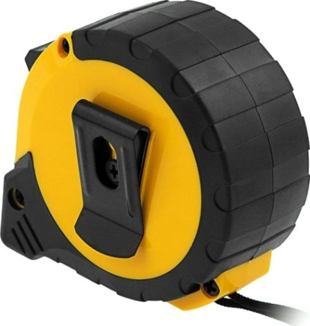 Рулетка DENZEL 5мх19мм, двухкомп. корпус, кнопка-пауза [31542]