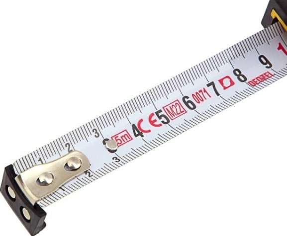 Рулетка DENZEL 5мх19мм, двухкомп. корпус, магнитный обрез. зацеп [31531]