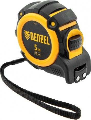 Рулетка DENZEL 5мх19мм, магнит. зацеп, двухстор. разметка [31521]