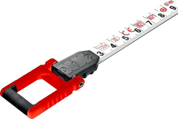 Рулетка геодезическая KRAFTOOL EXTREM 100 м стальная мерная лента [34185-100]