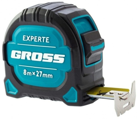 Рулетка GROSS 32576 Experte, 8 мx27 мм Рулетка GROSS 32576 Experte, 8 мx27 мм