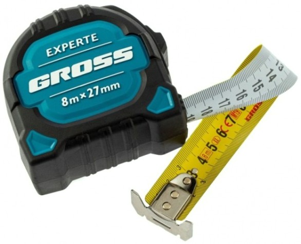 Рулетка GROSS 32576 Experte, 8 мx27 мм Рулетка GROSS 32576 Experte, 8 мx27 мм