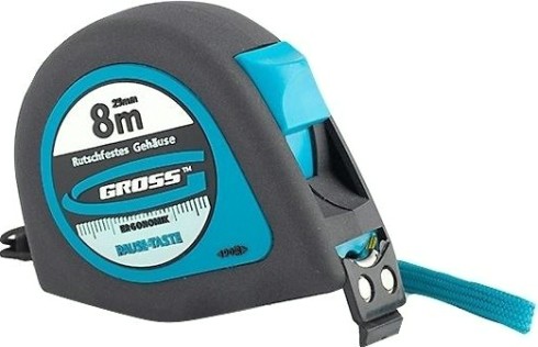 Рулетка GROSS "Ergonomisch" 8.0 м 31104 [31104]