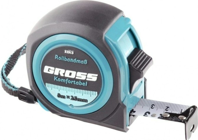Рулетка GROSS "Komfortabel" 8.0 м 32563 [32563]