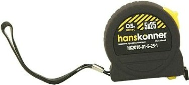 Рулетка HANSKONNER HK2010-01-5-25-1 softtouch, супермощный магнит
