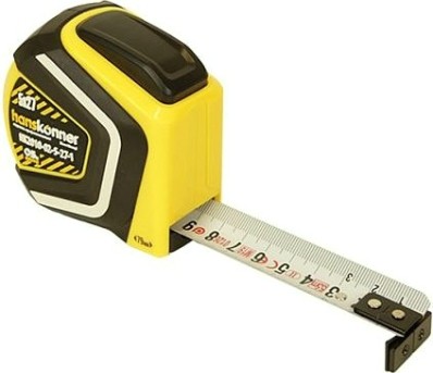 Рулетка HANSKONNER HK2010-02-5-27-1 автостоп, обрезин.корпус, супермощний магнит