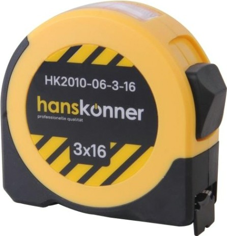 Рулетка HANSKONNER HK2010-06-3-16 3x16мм, с окном для считывания внутренних размеров