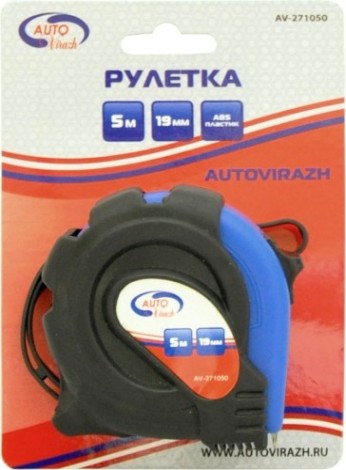 Рулетка измерительная Autovirazh AV-271050 5 м х 19 мм Рулетка измерительная Autovirazh AV-271050 5 м х 19 мм