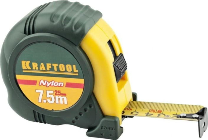 Рулетка KRAFTOOL "NYLON" 7,5 м 34122-08 [34122-08_z01]