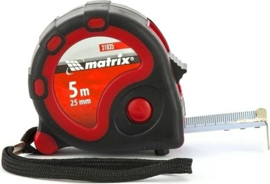 Рулетка MATRIX 5 мх25 мм status 3 fixations, двухкомпонентный корпус [31035]