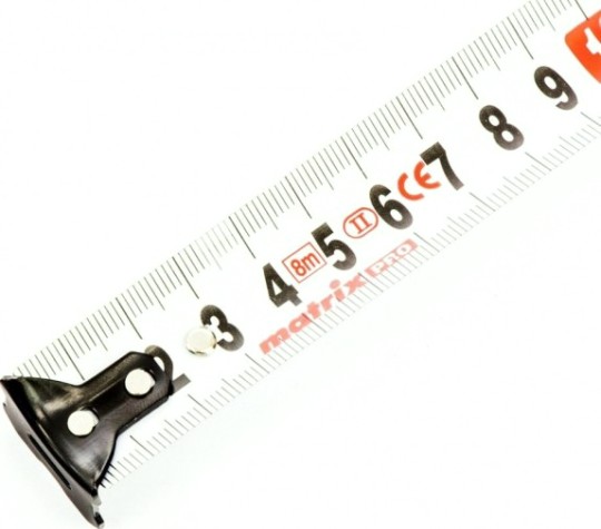 Рулетка MATRIX 8 мх25 мм autostop, двухкомпонентный корпус, авто [32553]