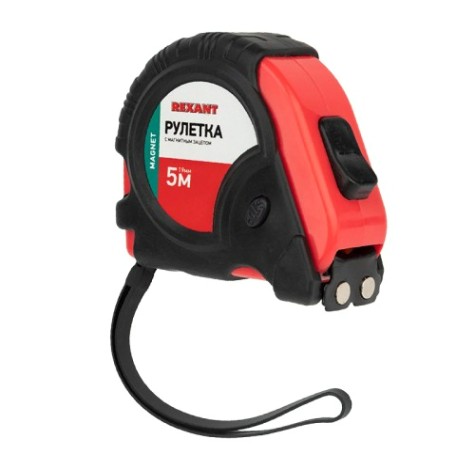 Рулетка REXANT 12-9014 Профи прорезиненный корпус, магнитна 5мх19мм