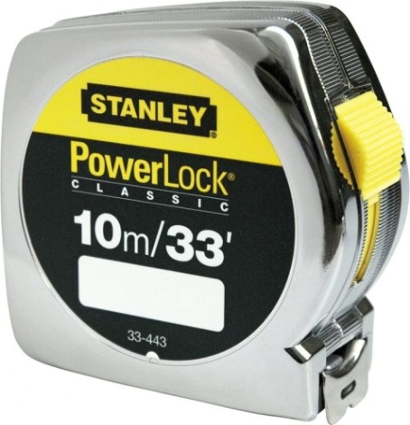 Рулетка STANLEY "POWERLOCK" 10.0 м 0-33-443 [0-33-443]
