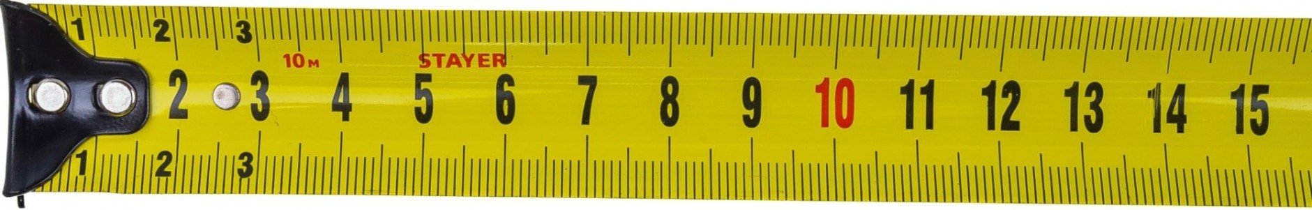 Рулетка STAYER BlackMax 10 / 25мм в ударостойком полностью обрезиненном корпу [3410-10_z02]