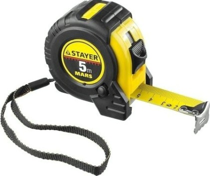 Рулетка STAYER "MARS" 5.0 м [34131-05-25_z01]