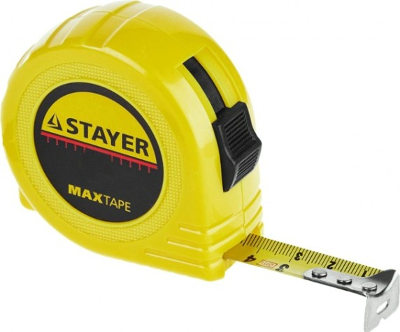 Рулетка STAYER MaxTape 10 / 25мм в ударопрочном корпусе из abs [34014-10-25]