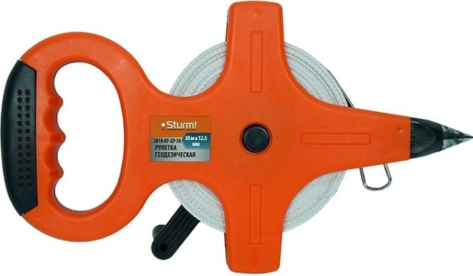Рулетка Sturm 2010-07-GP-30 геодезическая 30 м, фибергласс