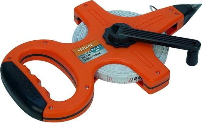 Рулетка Sturm 2010-07-GP-30 геодезическая 30 м, фибергласс