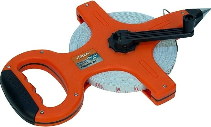 Рулетка Sturm 2010-07-GP-50 геодезическая 50 м, фибергласс