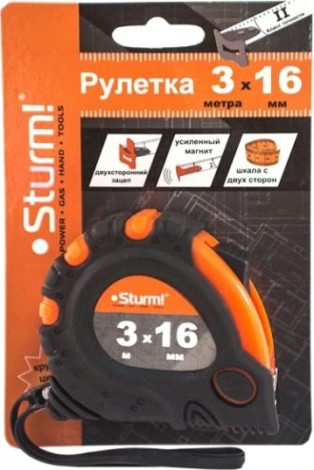 Рулетка Sturm 3 100 101 3мх16мм [3100101]