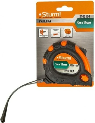 Рулетка Sturm 3 100 104 5мх19мм [3100104]