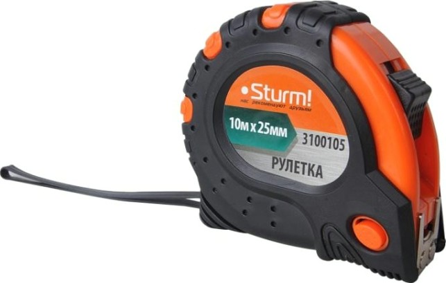Рулетка Sturm 3 100 105 10мх25мм [3100105]