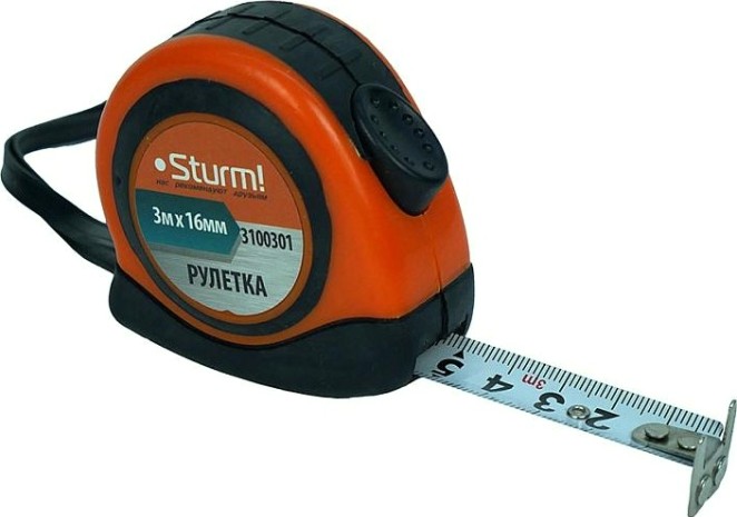 Рулетка Sturm 3 100 301 3мх16мм [3100301]