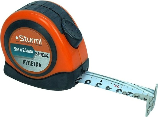 Рулетка Sturm 3 100 302 5мх25мм [3100302]