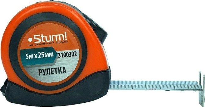 Рулетка Sturm 3 100 302 5мх25мм [3100302]