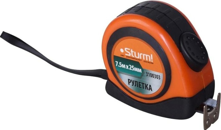 Рулетка Sturm 3 100 303 7,5мх25мм [3100303]