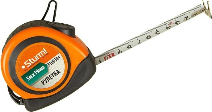 Рулетка Sturm 3 100 304 5мх19мм [3100304]