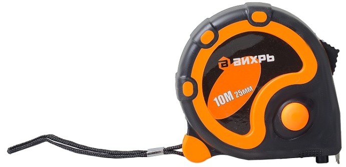 Рулетка ВИХРЬ 10мх25мм [73/11/1/3]