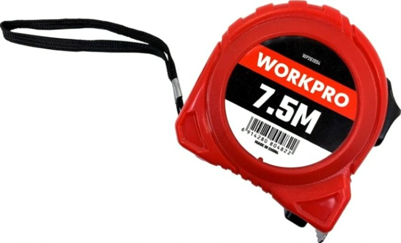 Рулетка WORKPRO WP261004 пластмассовая 7.5мх25мм