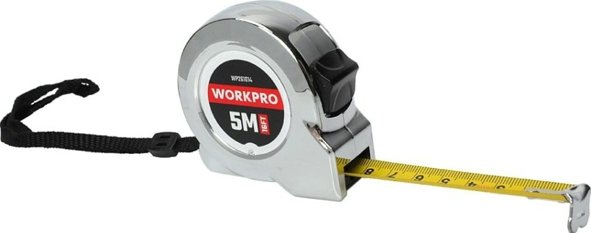 Рулетка WORKPRO WP261014 5мх19мм металлический корпус