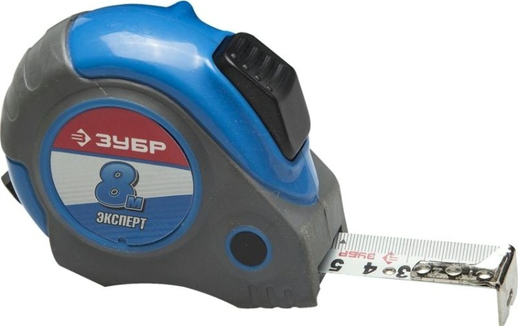 Рулетка ЗУБР БиТУРБО 8м / 25мм профессиональная с двухсторонней шкалой [34057-08-25_z02]