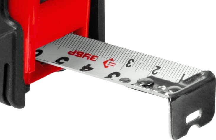 Рулетка ЗУБР МАСТЕР 7,5м / 25мм с ударостойким обрезиненным корпусом [34055-08-25_z03]