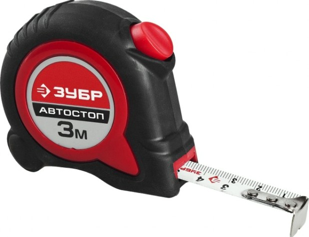 Рулетка ЗУБР МАСТЕР автостоп 3м / 16мм с автостопом и ударостойким обр [34052-03-16_z01]