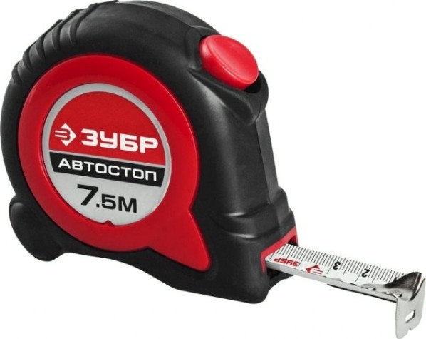 Рулетка ЗУБР МАСТЕР автостоп 5м / 25мм с автостопом и ударостойким обр [34052-05-25_z01]
