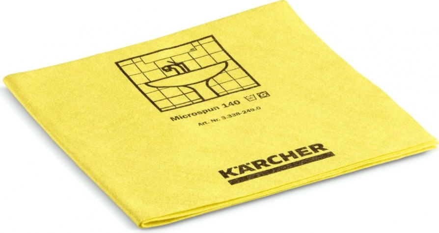 Салфетка протирочная KARCHER MICROSPUN из микроволокна (10 шт), желтая [3.338-249.0]