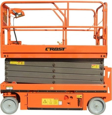Самоходный подъемник GROST SPX H380-6N ножничного типа (узкий) [213629]