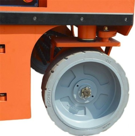 Самоходный подъемник GROST SPX H380-6N ножничного типа (узкий) [213629]