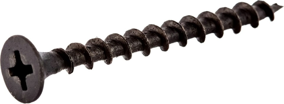 Саморез с редким шагом для гипсокартона КМП 3,5x 51 (5000шт) черный [00-00000107]