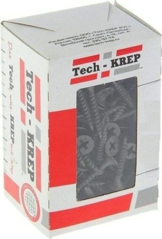 Саморез Tech-KREP 3,5 х 19 (коробка 200 шт.) с частым шагом для гипсокартона [102128]