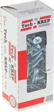 Саморез Tech-KREP 4,2 х 13 (коробка 200 шт.) с прессшайбой, острый [102138]