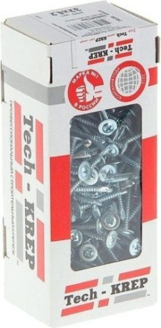 Саморез Tech-KREP 4,2 х 16 (коробка 200 шт.) с прессшайбой со сверлом [102149]