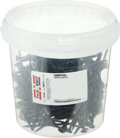 Саморез Tech-KREP 4,2 х 65 (ведро 250 шт.) с редким шагом для гипсокартона [100086]